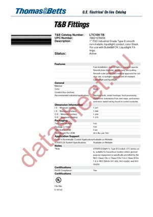 LTC100-TB datasheet  